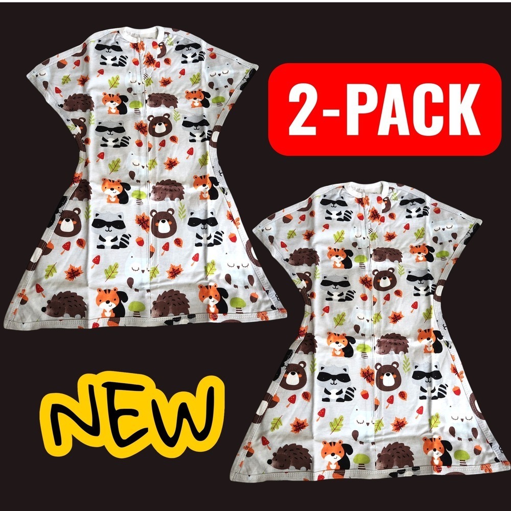 2-PACK Zipadee Zip Sleeping Baby Swaddle Transition XS 3-6 Months NEW